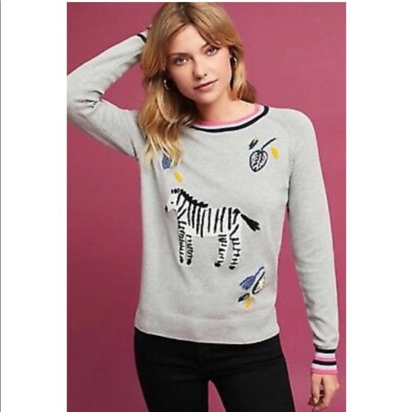Anthropologie Sweaters - Anthropologie Folk by hansel from Basel Zebra Sweater